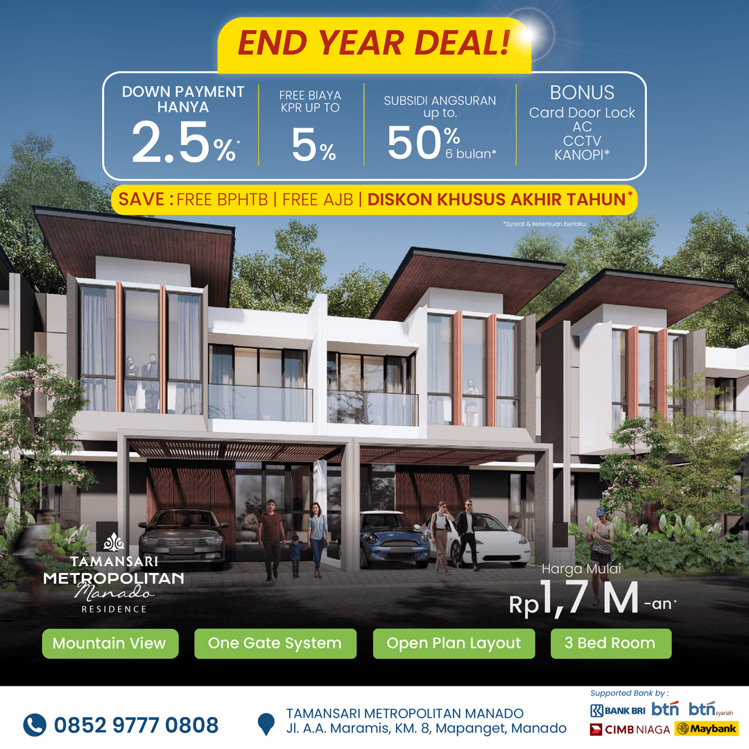 END YEAR DEAL : TAMANSARI METROPOLITAN MANADO