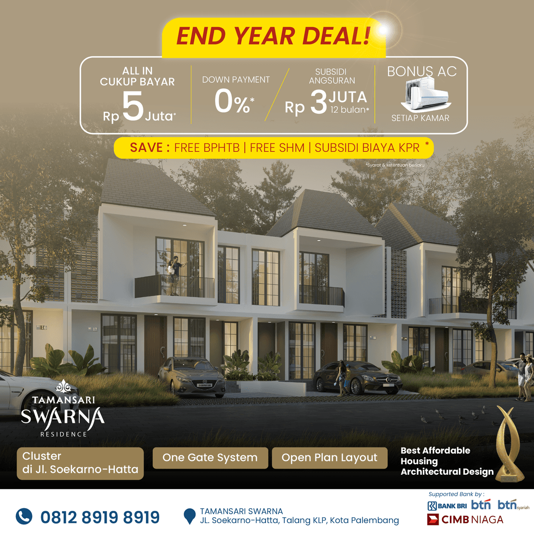 END YEAR DEAL: TAMANSARI SWARNA RESIDENCE