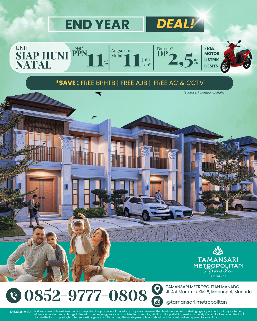 Landed House - Tamansari Metropolitan Manado III