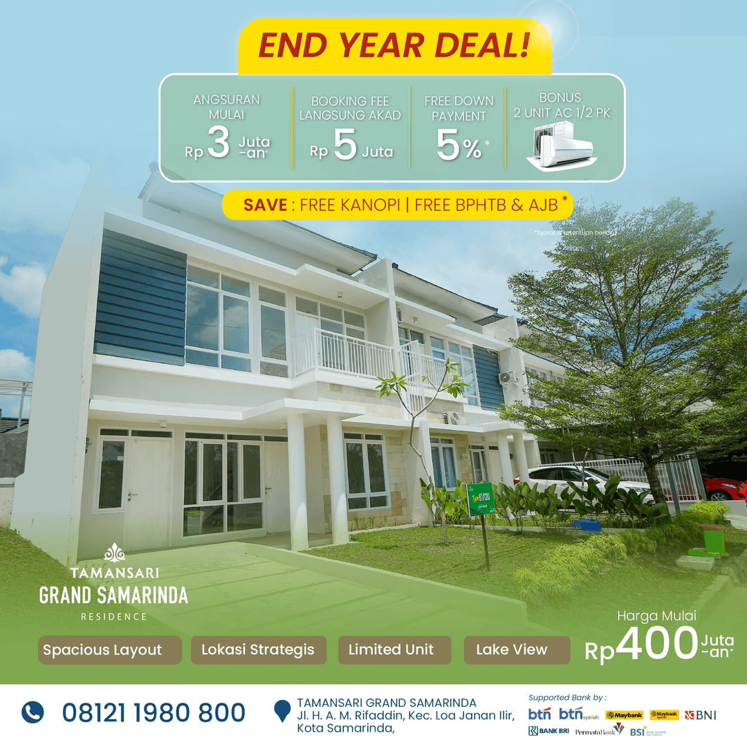 END YEAR DEAL : TAMANSARI GRAND SAMARINDA